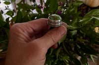 Image 3 of High Bezel Turquoise Ring Sterling Silver 