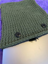 Image 2 of Olive Green and Beige Laptop Case