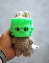 Image 2 of Little Frankie labubu mask.