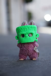 Image 3 of Little Frankie labubu mask.
