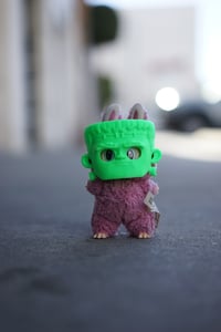 Image 4 of Little Frankie labubu mask.