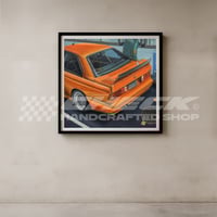 Image 1 of FREE US SHIPPING! 🔥 Car Meet Series - BMW E30 M3 🍊 - Giclée Art Print
