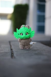 Image 3 of Little Miss Swamp monster labubu mask.