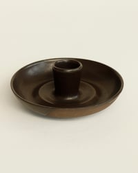 Image 1 of Candleholder - Black satin