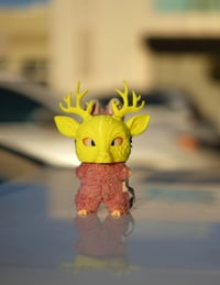 Image 3 of Mystical Deer Labubu custom mask.