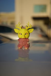 Image 4 of Mystical Deer Labubu custom mask.