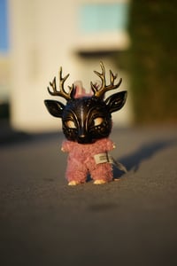 Image 2 of Mystical Deer Labubu custom mask.
