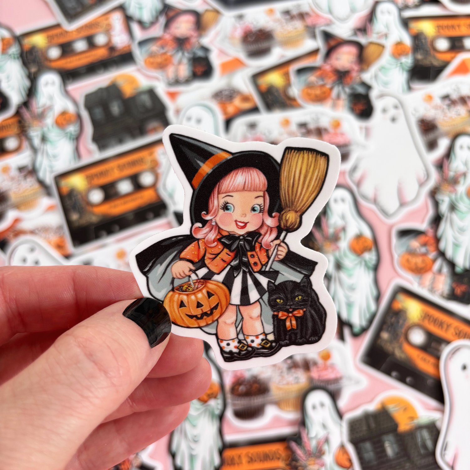 Image of Trick or Treat Witch sticker 