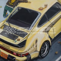 Image 4 of  FREE US SHIPPING! 🔥 Car Meet Series - Porsche 930 TURBO 🧇 - Giclée Art Print