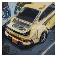 Image 2 of  FREE US SHIPPING! 🔥 Car Meet Series - Porsche 930 TURBO 🧇 - Giclée Art Print