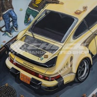 Image 3 of  FREE US SHIPPING! 🔥 Car Meet Series - Porsche 930 TURBO 🧇 - Giclée Art Print