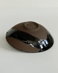 Image 3 of Shallow Footed Bowl-Black Gloss
