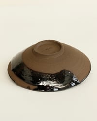 Image 5 of Shallow Footed Bowl-Black Gloss