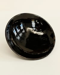 Image 6 of Shallow Footed Bowl-Black Gloss
