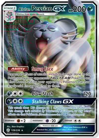 Alolan Persian GX - SM - Cosmic Eclipse - Near Mint