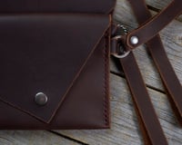 Image 3 of Wristlet Hand Bag - Dark Tobacco 