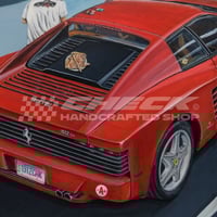 Image 4 of FREE US SHIPPING! 🔥 Car Meet Series - Ferrari 512TR 🍕 - Giclée Art Print