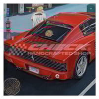 Image 2 of FREE US SHIPPING! 🔥 Car Meet Series - Ferrari 512TR 🍕 - Giclée Art Print