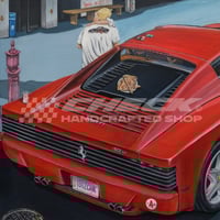 Image 3 of FREE US SHIPPING! 🔥 Car Meet Series - Ferrari 512TR 🍕 - Giclée Art Print