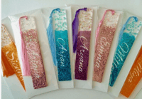 Image 4 of Personalised resin stars bookmark, resin glitter bookmark, resin bookmark gift, book lover gift, per