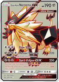 Dusk Mane Necrozma GX (Full Art) - SM - Ultra Prism - Lightly Played