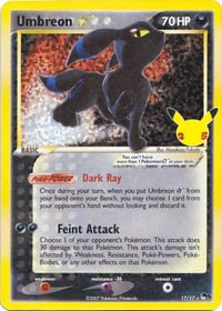 Umbreon Star - Celebrations: Classic Collection - Near Mint