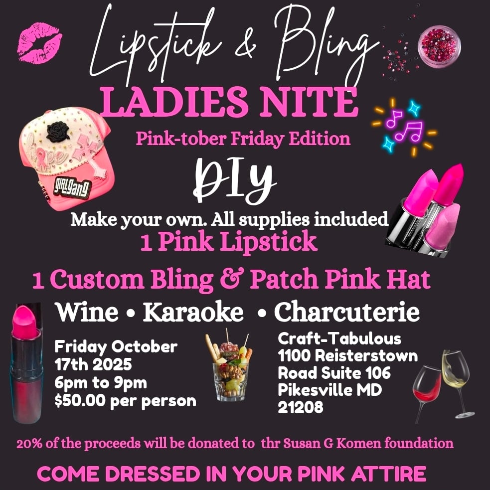 Image of Lipstick & Bling... Pink-tober Edition 