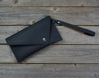 Image 1 of Wristlet Hand Bag - Electric Black