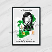 Kieran Doherty watercolour effect tribute A3 print (unframed).