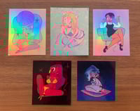 Holo Cuties 3" Stickers- Set of 5