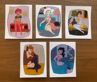 Classic Pinup 5" Stickers – Set of 5