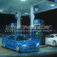 Image 3 of FREE US SHIPPING! 🔥 Fuelled up And Ready to roll ⛽️  - Giclée Art Print