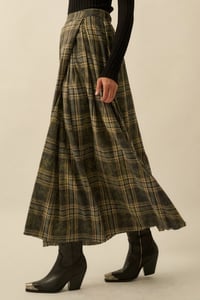 Image 3 of Raw Edge Maxi Skirt 