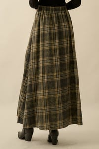 Image 4 of Raw Edge Maxi Skirt 