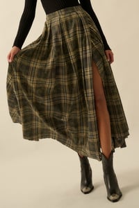 Image 6 of Raw Edge Maxi Skirt 