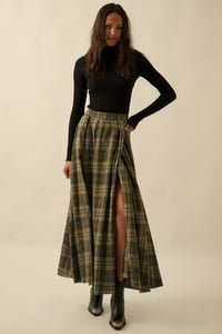 Image 1 of Raw Edge Maxi Skirt 