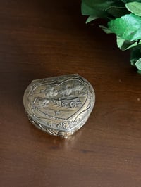 Image 1 of Heart Shape Small Jewelry Box, Japanese Trinket box