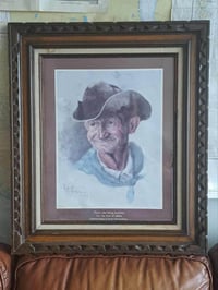 Image 2 of Gerald Farm Print, Ornate Carved Wood Frame, 16x20