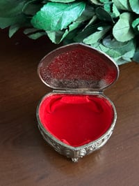 Image 2 of Heart Shape Small Jewelry Box, Japanese Trinket box