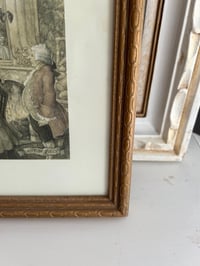 Image 2 of English Print in Gold Frame