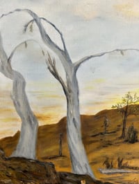 Image 3 of Desert Oil Painting, Landscape Art, Canadian Amateur
