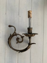 Image 3 of Ornate Antique Brass Chandelier Arm