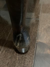 Image 5 of Wood Stool, Fabric Top, Boho