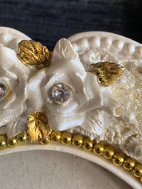 Image 6 of Santini Frame, Ornate Oval Gold Frame, Rhinestones, Shabby Chic