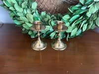 Image 6 of Brass Candlestick Holder Pair