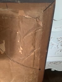 Image 6 of Black and White Portrait in Wood Frame: 1900s Antique Decor