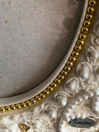 Image 7 of Santini Frame, Ornate Oval Gold Frame, Rhinestones, Shabby Chic