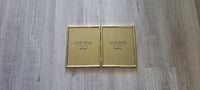 Image 1 of Brass Double Picture Frame, Bi-Fold Tabletop 8x10