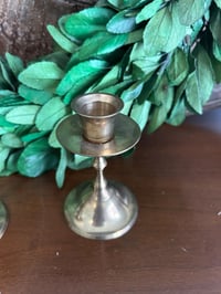 Image 7 of Brass Candlestick Holder Pair