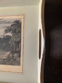 Image 7 of English Wood Tray, Windsor Castle, Rectangular Tray